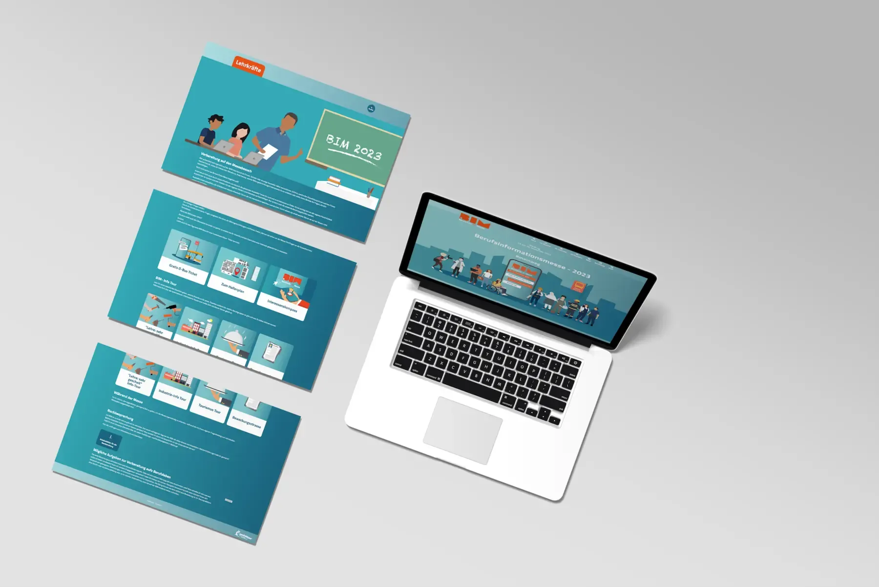 Unterseite „Für Lehrkräfte“ der BIM-Website