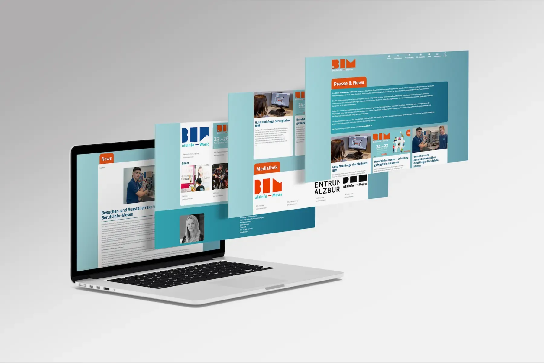 News-Bereich der BIM-Website