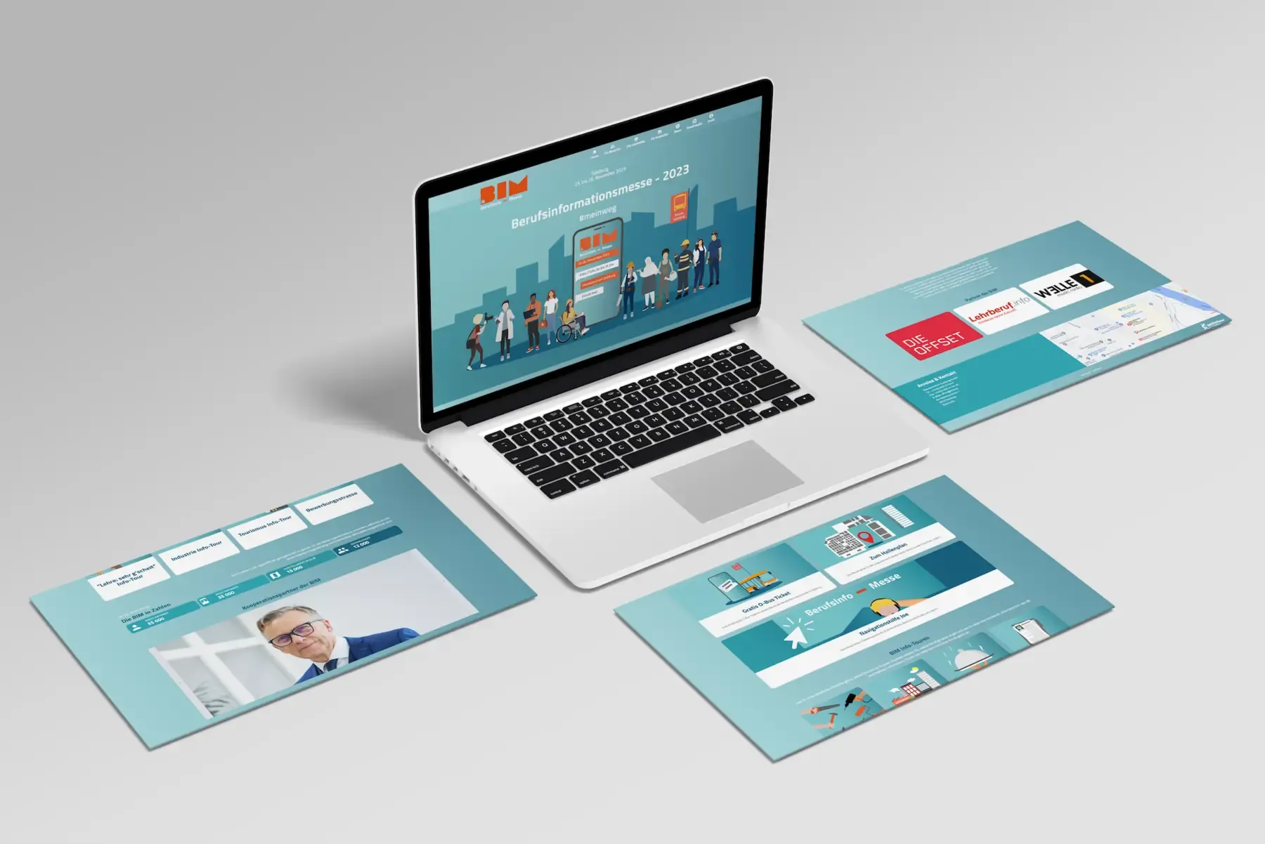 Neue Startseite der BIM mit inklusiver Illustration